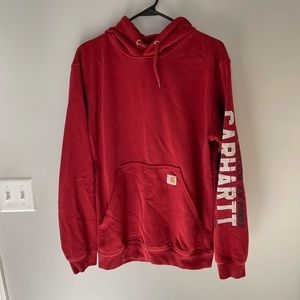 Red Carhartt sweatshirt in small
